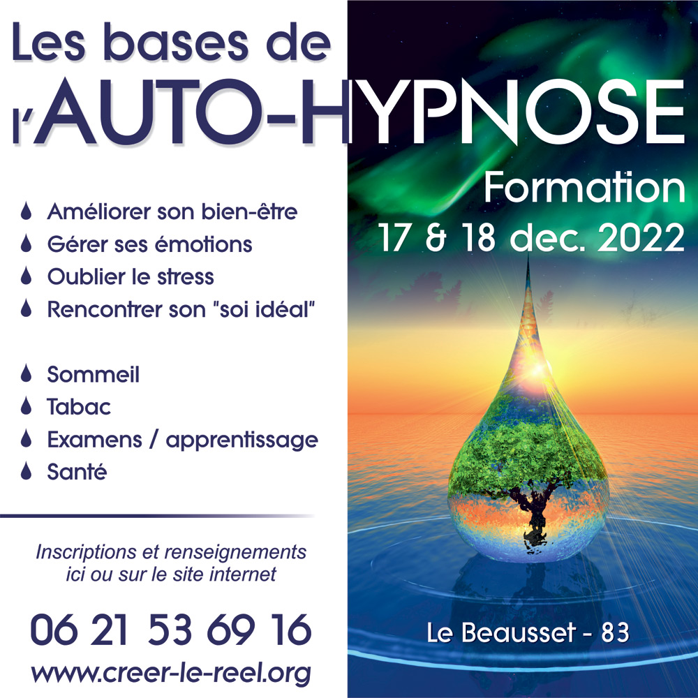 Stage autohypnose décembre 2022 - Toulon