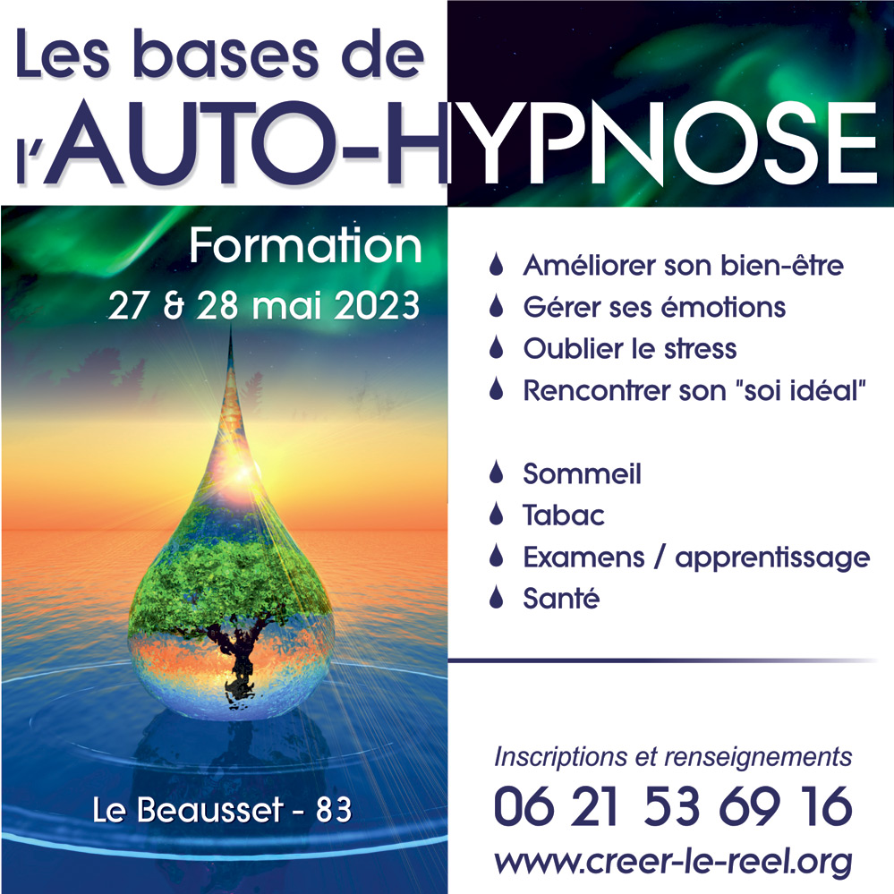 Stage auto-hypnose mai 2023 - Le Beausset (Var)